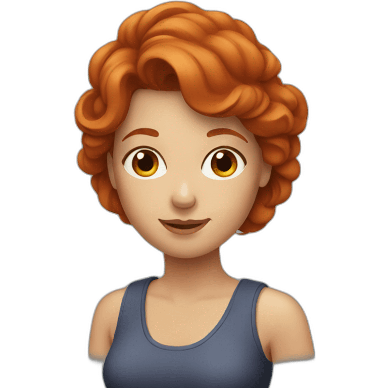 Redhead woman mother emoji