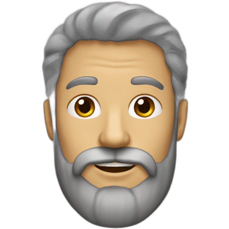 Homme très longue barbe emoji