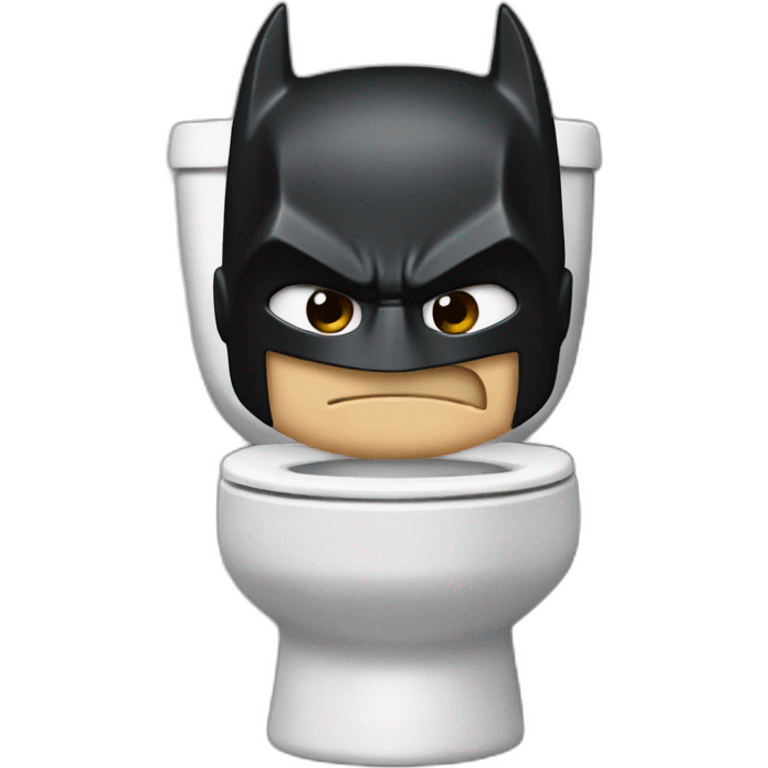 Batman in the toilettes  emoji