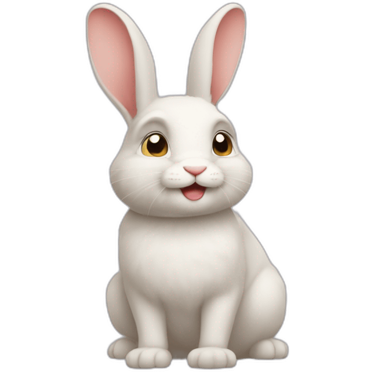 Lapin qui rigole emoji