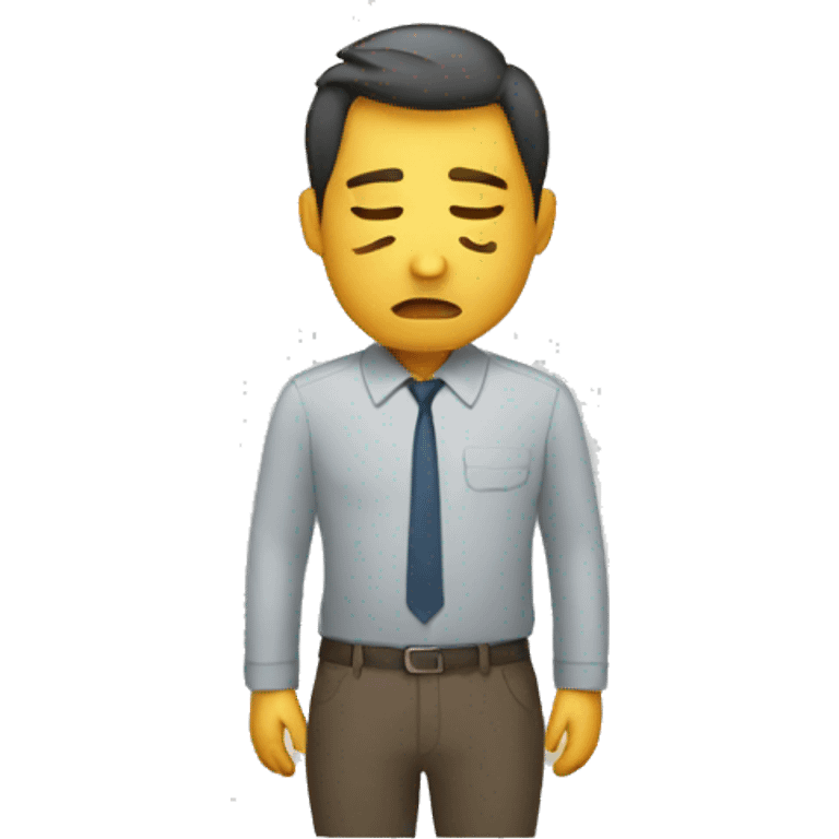 Tired from work  emoji