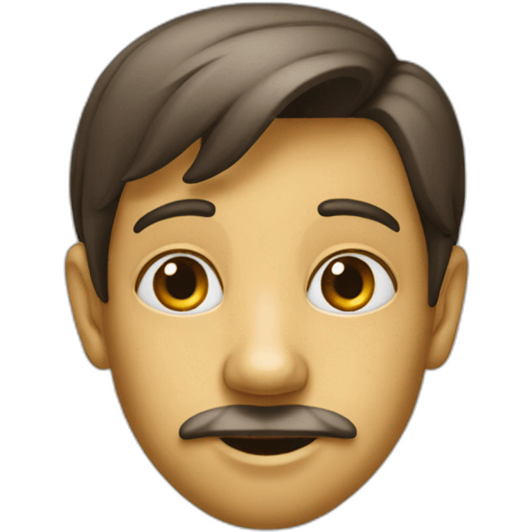 Pinocchio with nose growing longer emoji