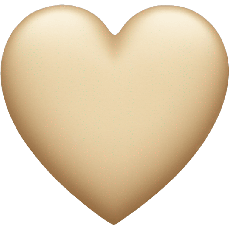 Beige heart emoji