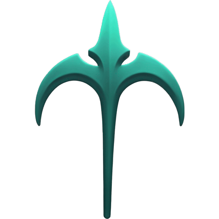 trident on gradient dusk background emoji