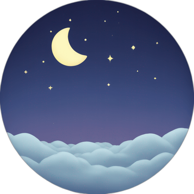 Moon night emoji