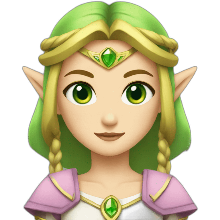 Green-eyes-princess-zelda emoji