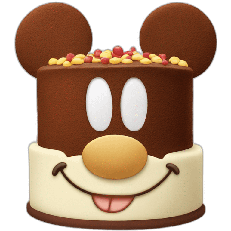 Mickey mouse cake emoji