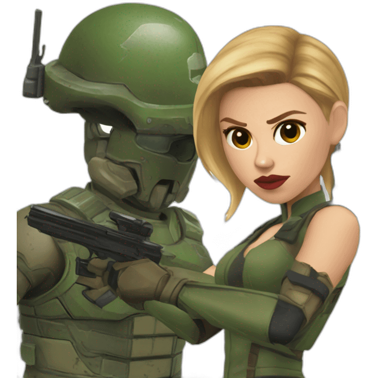 Scarlett johansson Wounded doomguy emoji