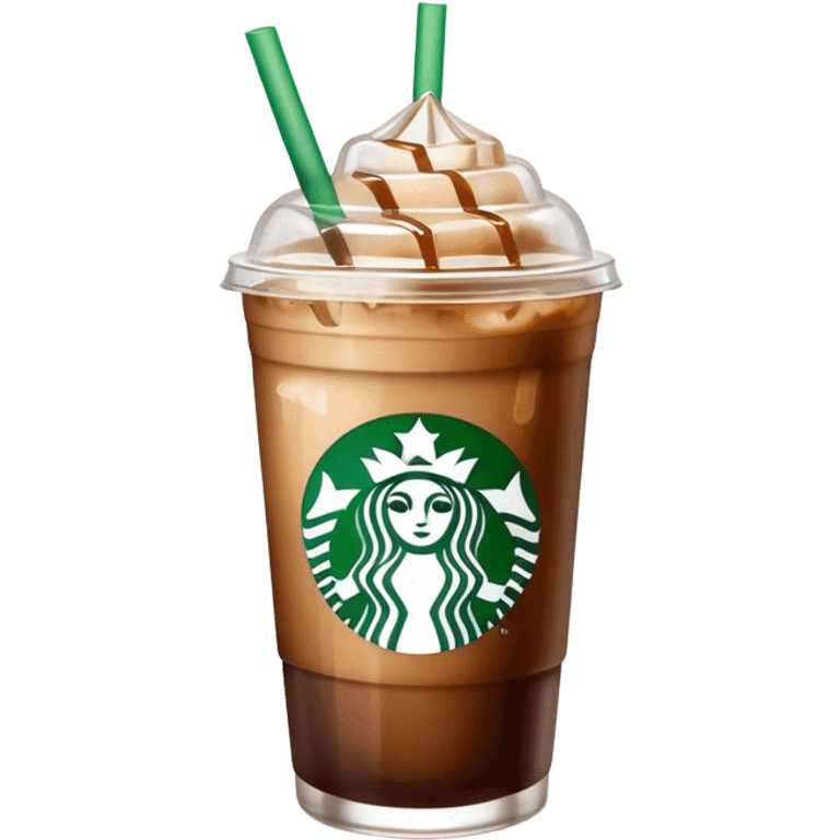 
Starbuck ice coffee with ice cubes emoji