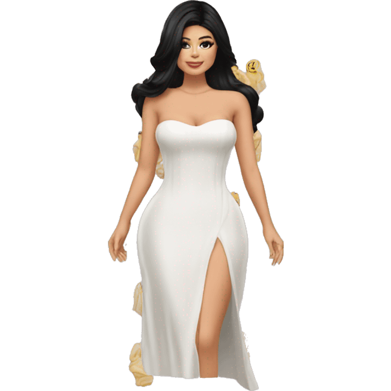 Kylie Jenner en robe emoji