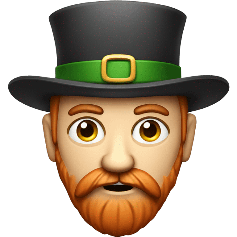 red irish angry man with beard and hat emoji