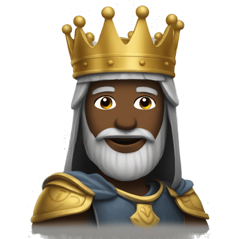 a king honoring a knight emoji