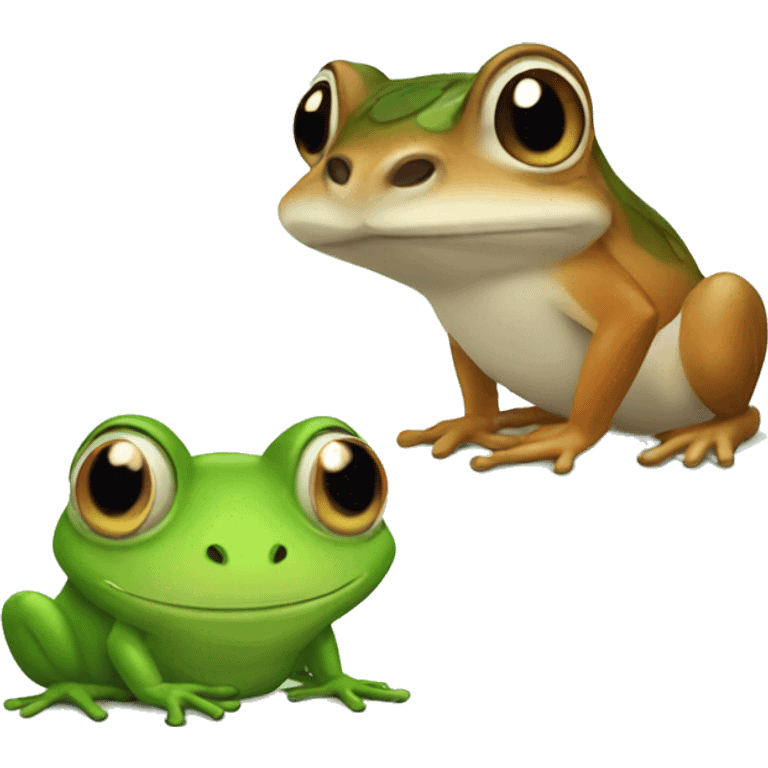 Frog and squirrel  emoji