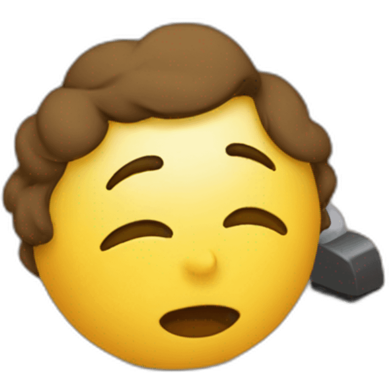 teacher sleeping under desk emoji