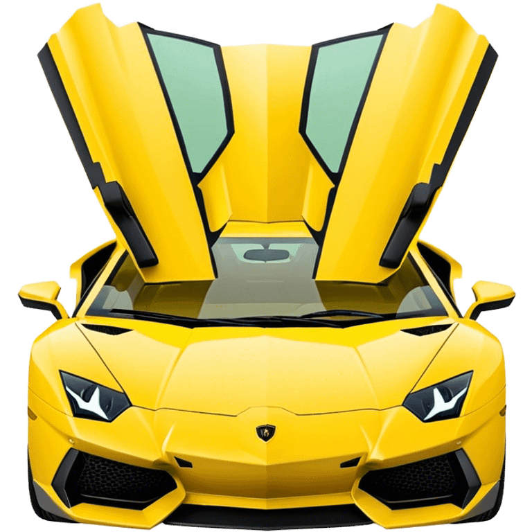 Lamborghini Aventador - Lamborghini (Model Year: 2021) (Iconic colour: Yellow) emoji