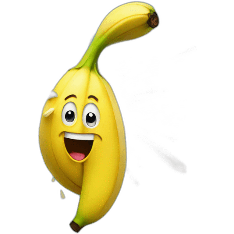 Banana exploding emoji