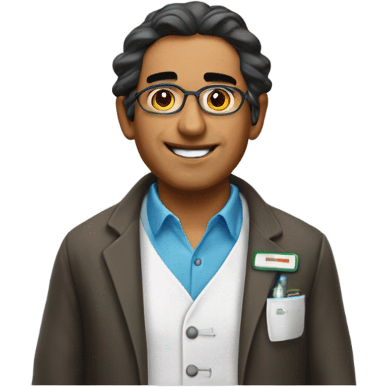 Less cartoon more real image of Mexican American chemist make it look like a real photo not an emoji emoji