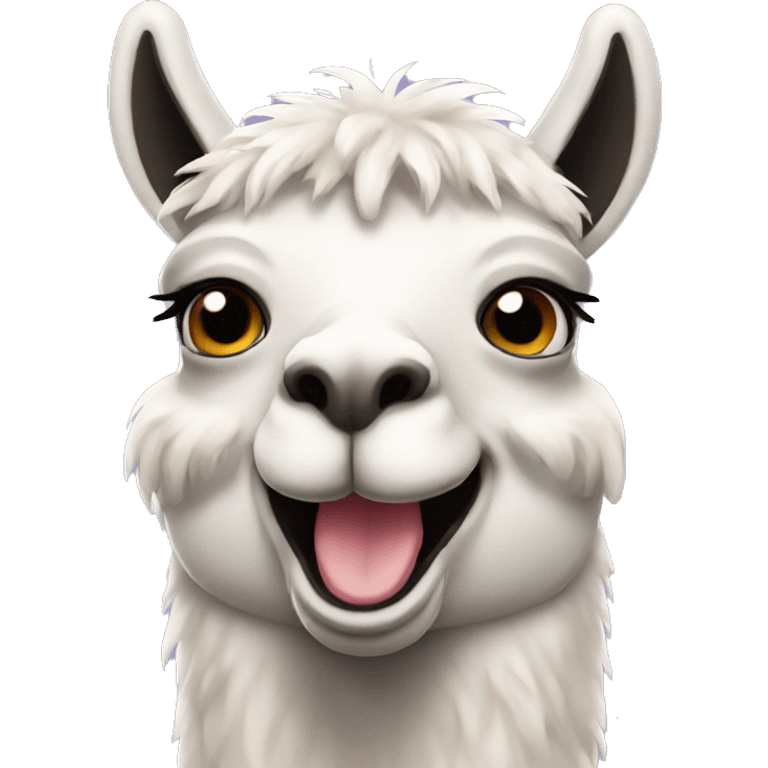 happy llama emoji