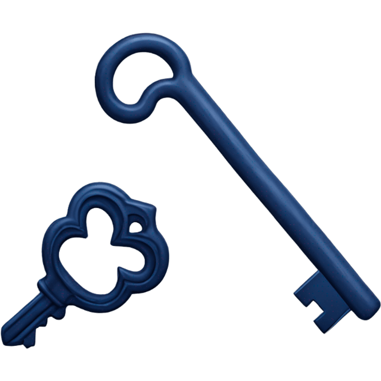 dark blue 
realistic 
key emoji