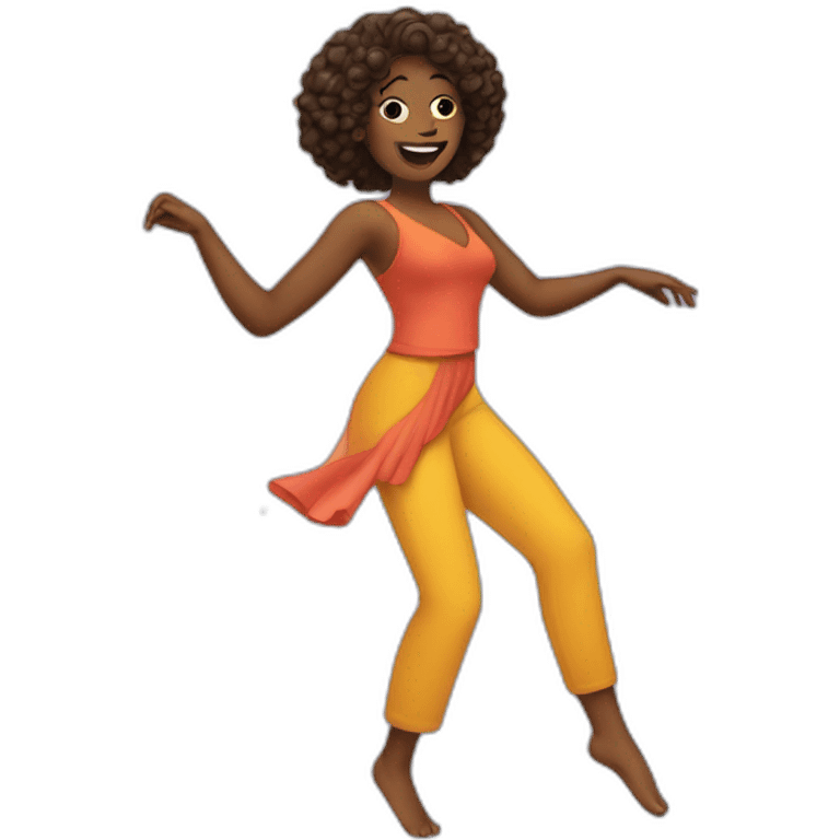 a woman dancing emoji