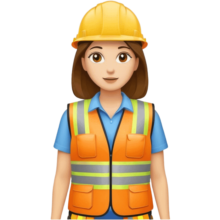  woman in a safety vest emoji