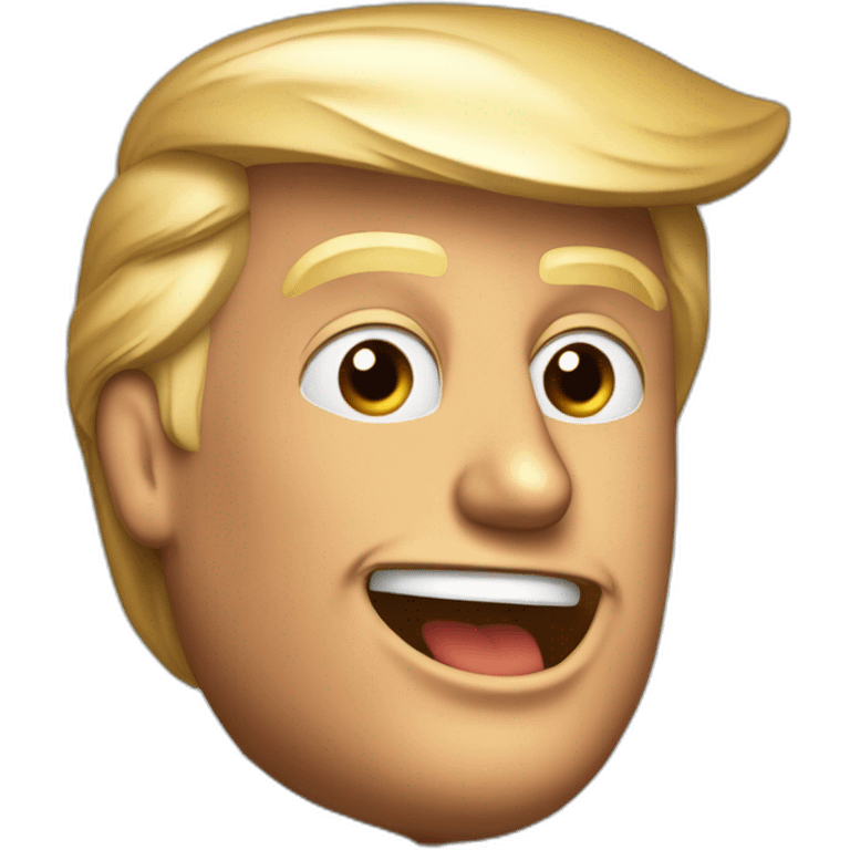 Donald Trump qui boit une bière emoji