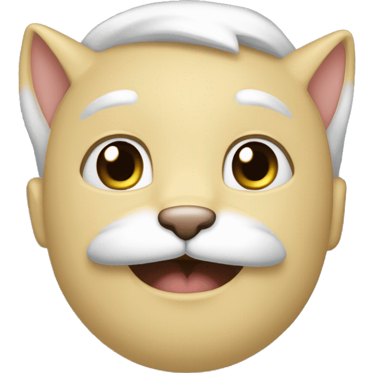 Лицо Светлая кошка очень милая  emoji