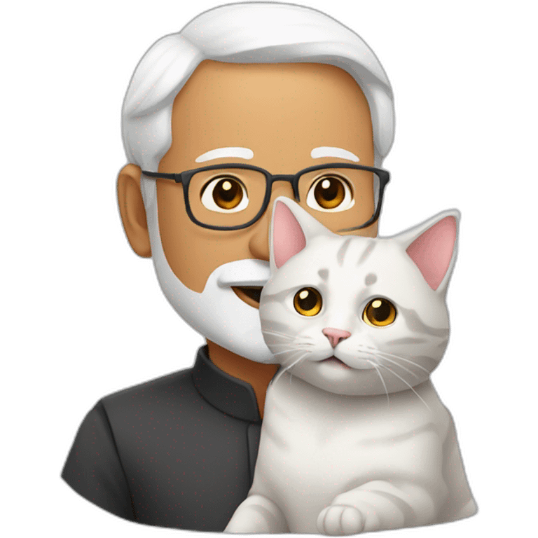 Modi with cat emoji