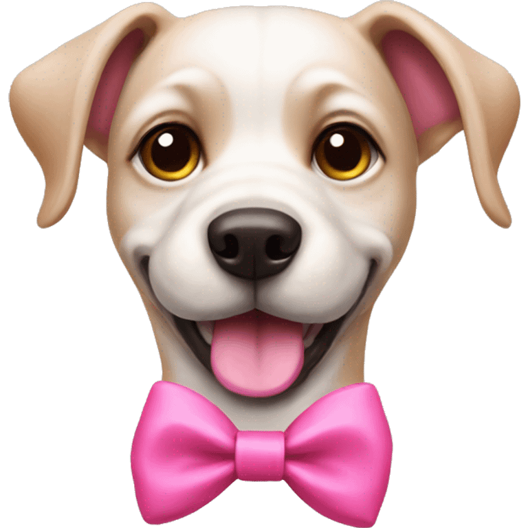 dog with a pink bow emoji