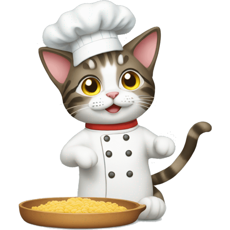 Cat chef emoji