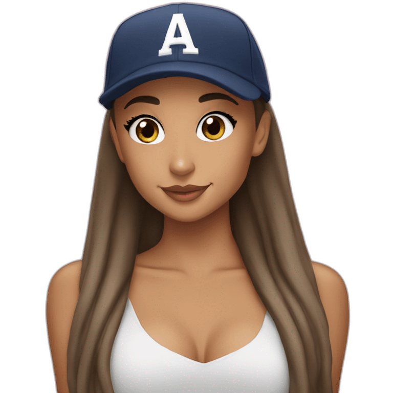 Ariana grande with cap emoji