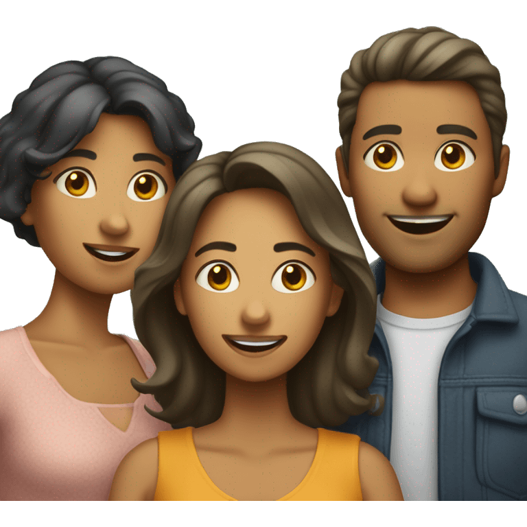 Uma família com 4 pessoas emoji