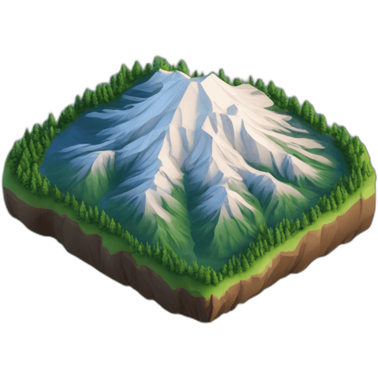 isometric-3d-mount-rainier emoji