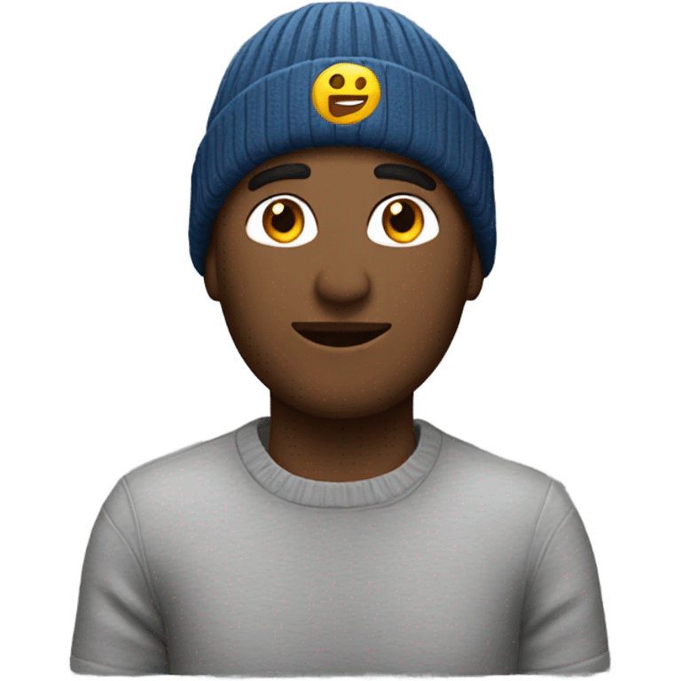 man wearing cortiez binie emoji