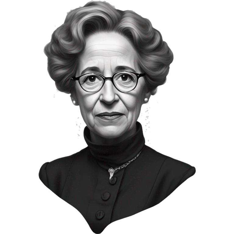 portrait of hannah arendt emoji