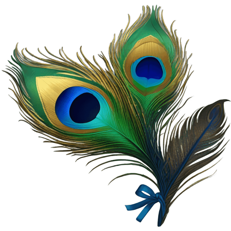 Peacock feather emoji