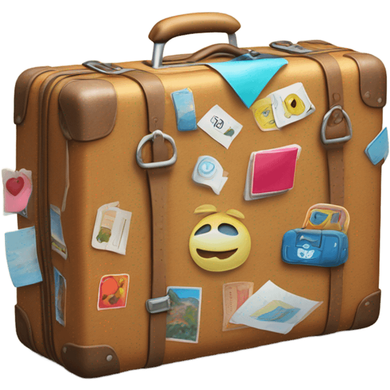 Happy suitcase  emoji