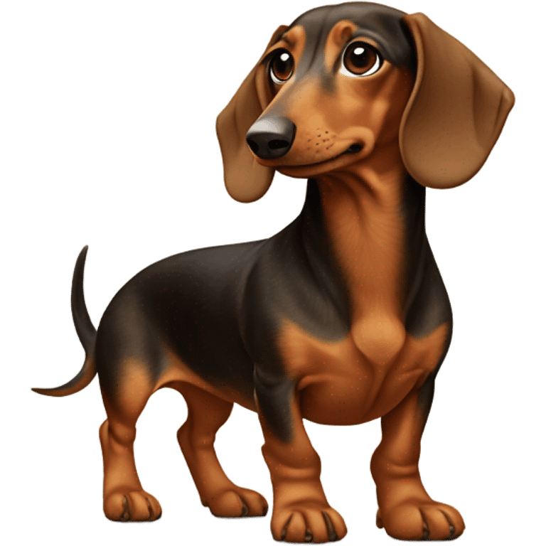 Dachshund with Ugg boots on it’s feet  emoji