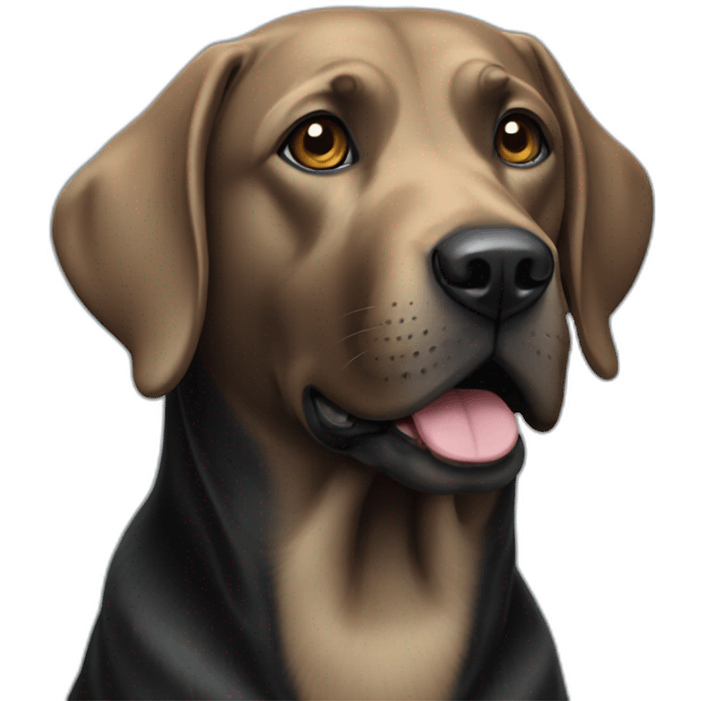 black labrador dog emoji