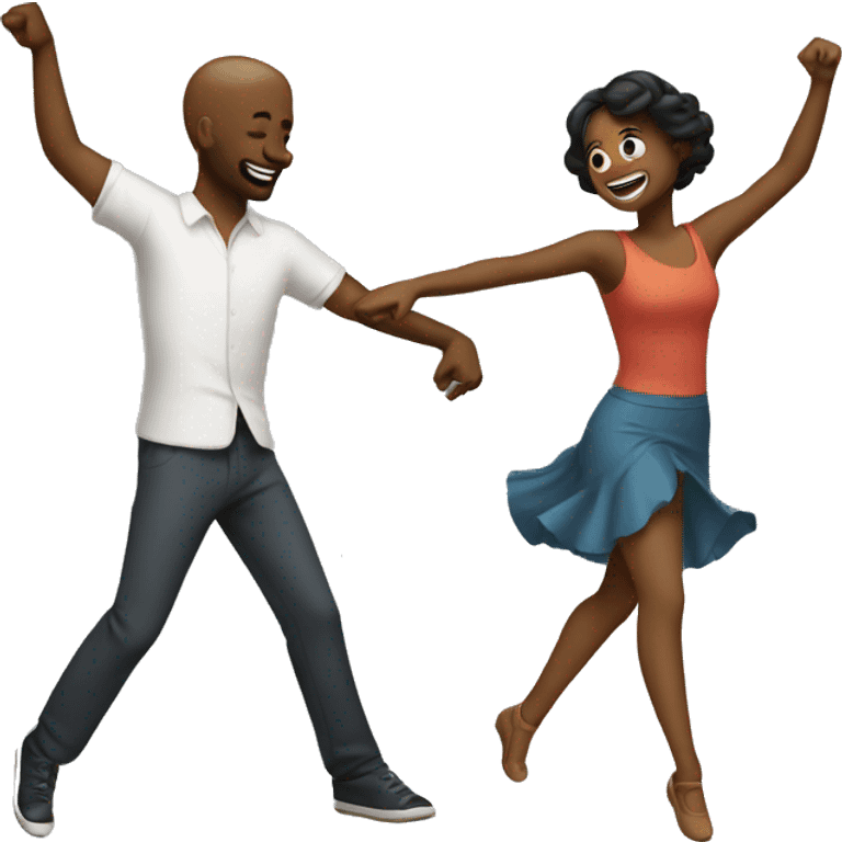 two people dancing together emoji