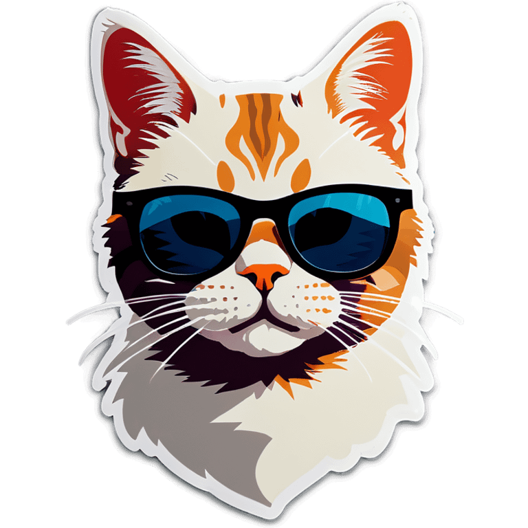 Cat with sunglasses emoji