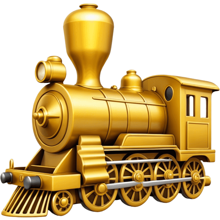 Golden locomotive pawn  emoji