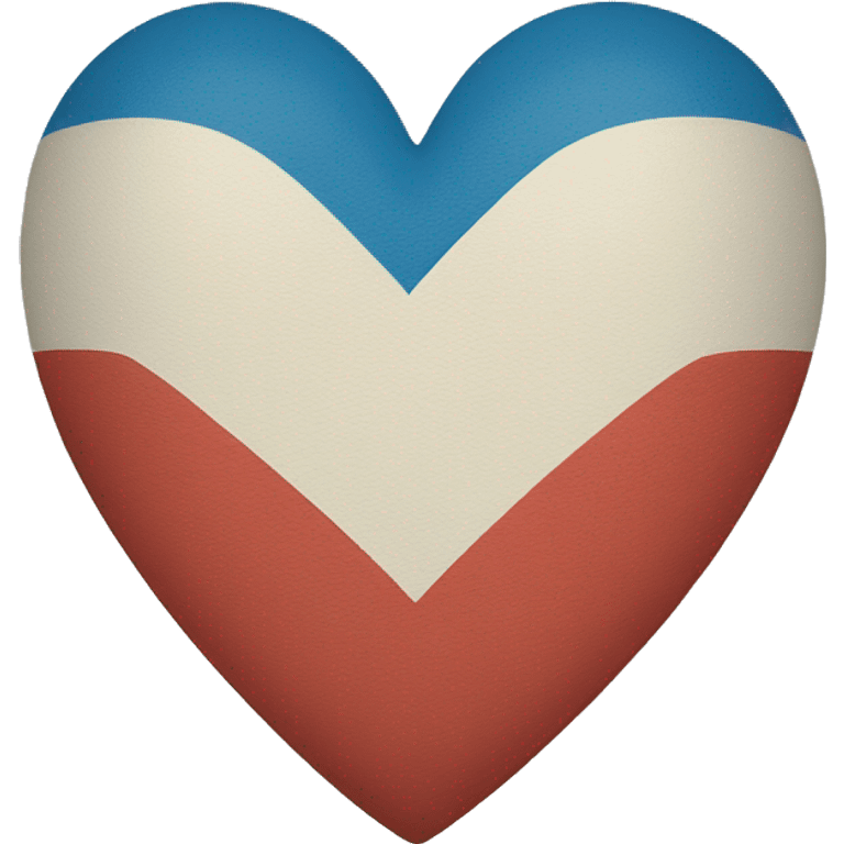 a heart colored like the talian flag. emoji