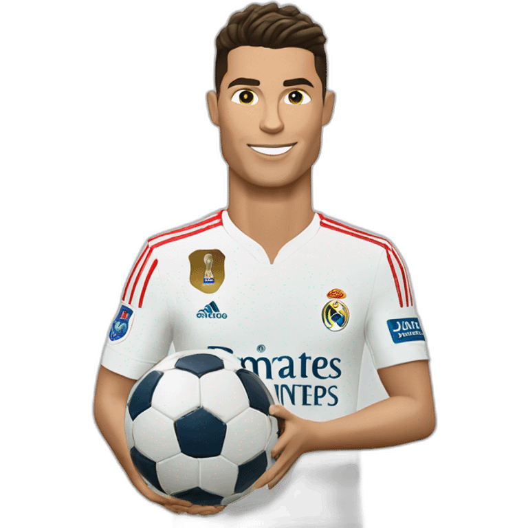 Cristiano Ronaldo avec une ligue des champions emoji