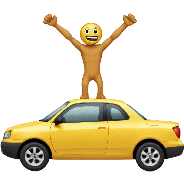 Car with arms  emoji