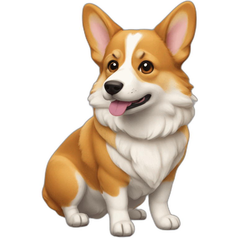 Corgi druid emoji