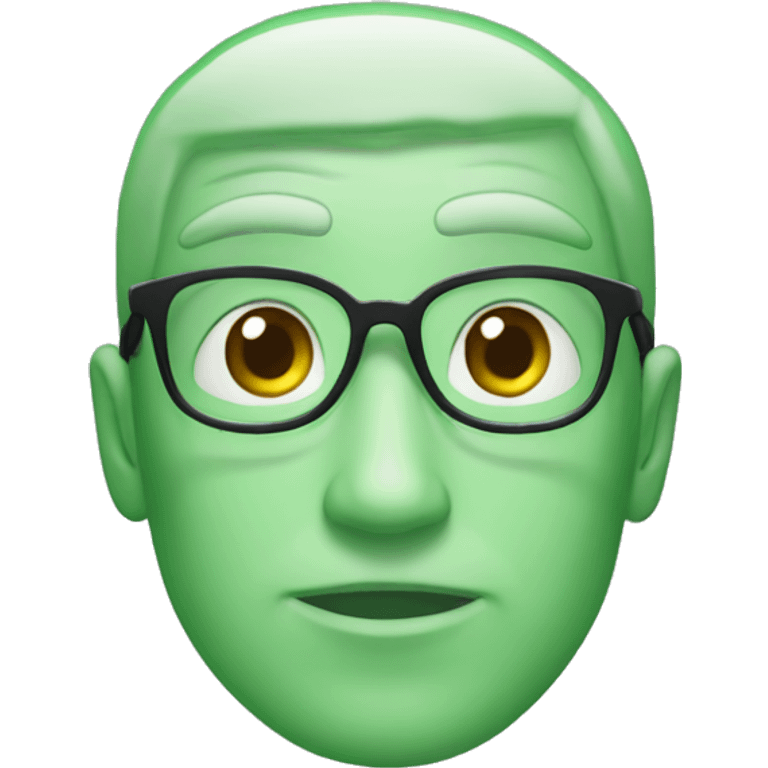 Homem olhos verdes  na academia  emoji