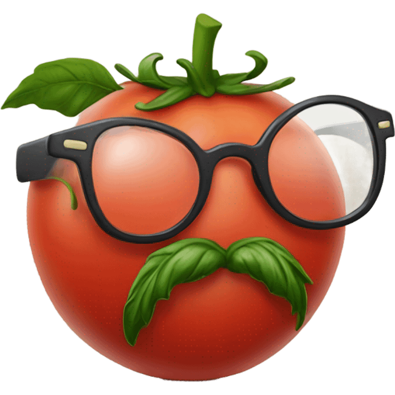 Tomato with glasses emoji