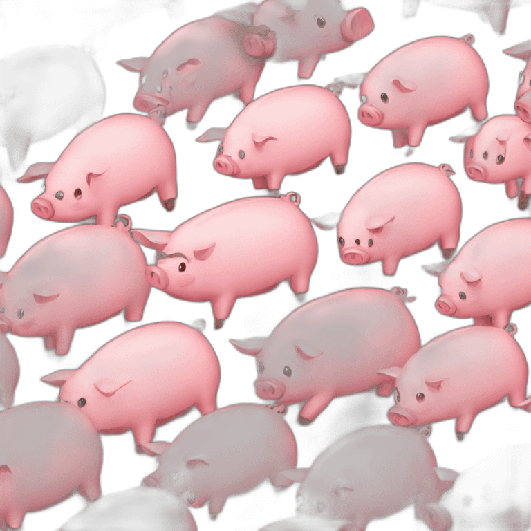 A lot of pigs emoji