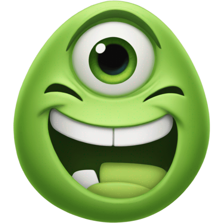 Mike wazowski but an emoji emoji